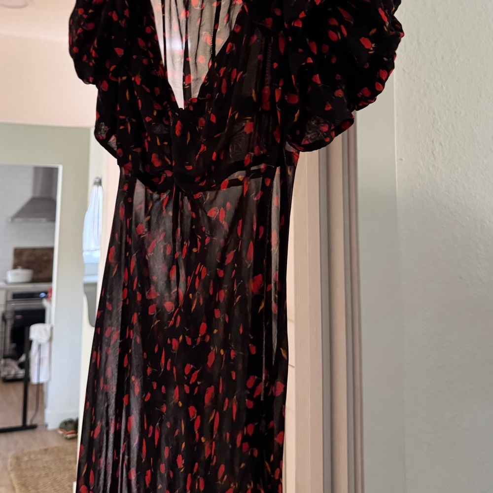 Rat & Boa Black and Red Maxi Dress - Picture 11 of 12